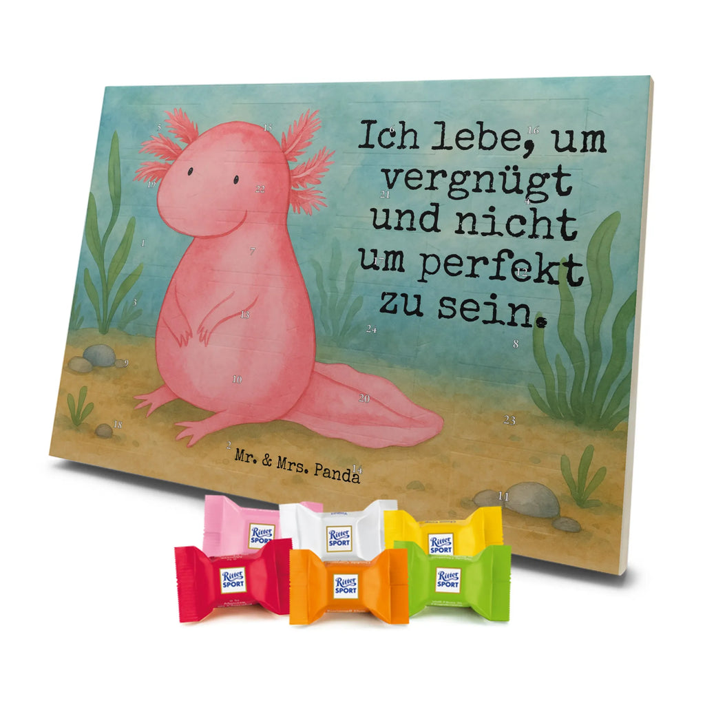 Chocolate advent calendar axolotl zero Design Axelotl, marine animals, Mexican walking fish, salamander, wisdom, worldly wisdom, contented, cheerful, lifestyle, girlfriend