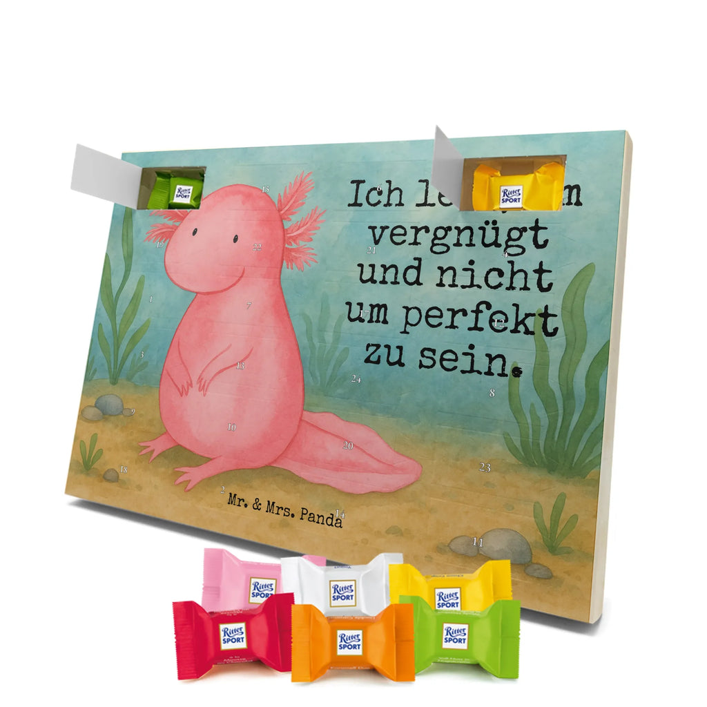 Chocolate advent calendar axolotl zero Design Axelotl, marine animals, Mexican walking fish, salamander, wisdom, worldly wisdom, contented, cheerful, lifestyle, girlfriend