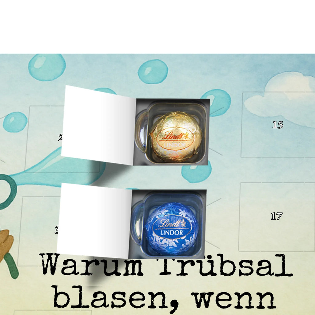 Chocolate advent calendar bear soap bubbles Design teddy bear, cuddly toy, Soap Bubbles Bear Funny Being Happy Sad Happy