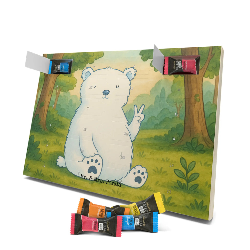 Chocolate advent calendar Icebear Lazy Design teddy bear, cuddly toy, office job, lazy, North Pole, work, relaxing, workplace, Polar bear