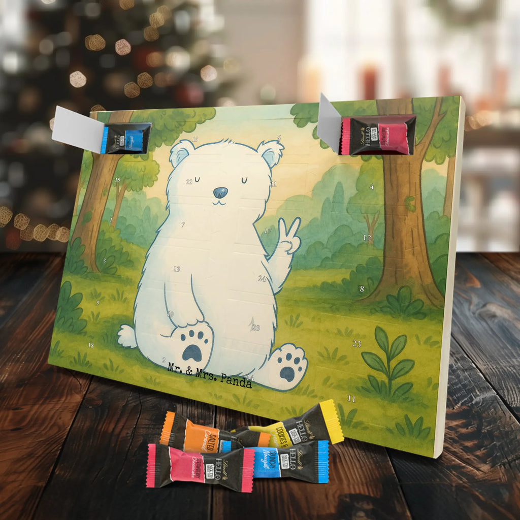 Chocolate advent calendar Icebear Lazy Design teddy bear, cuddly toy, office job, lazy, North Pole, work, relaxing, workplace, Polar bear