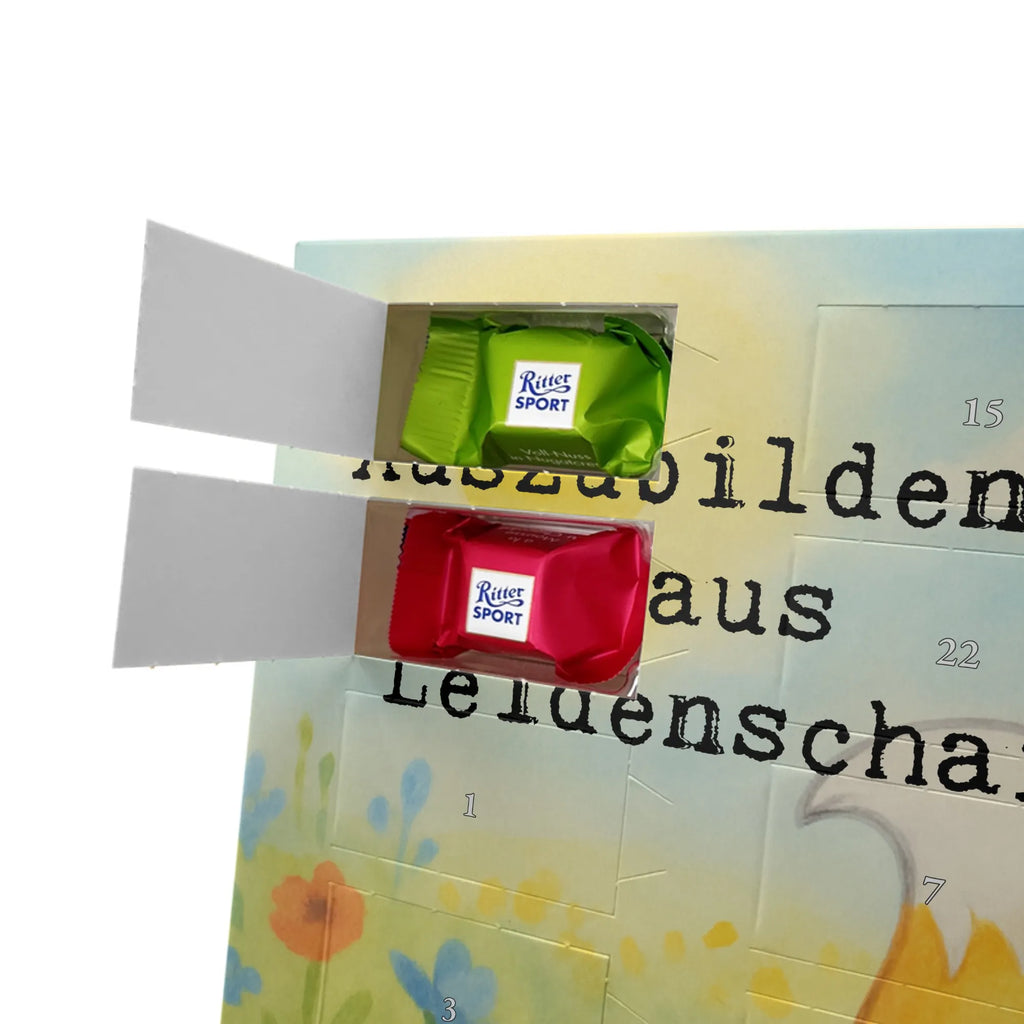 Chocolate advent calendar apprentice passion Design gift, promotion, anniversary, retirement, sayings, job start, gift idea, best, farewell gift, profession, passing exam