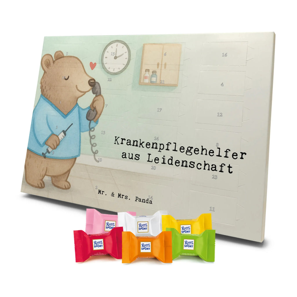 Chocolate advent calendar nursing assistant Passion Design gift, promotion, anniversary, retirement, sayings, job start, gift idea, best, farewell gift, profession, passing exam