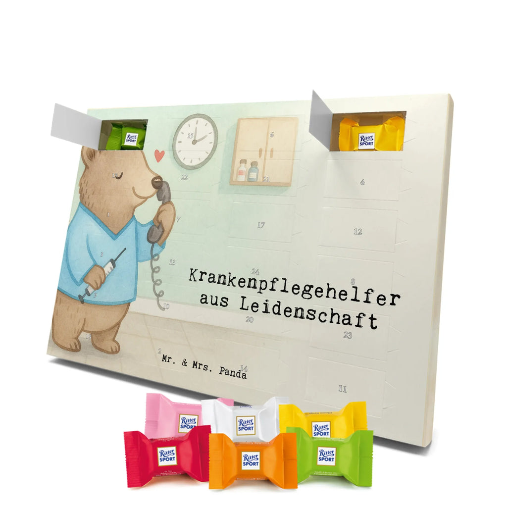 Chocolate advent calendar nursing assistant Passion Design gift, promotion, anniversary, retirement, sayings, job start, gift idea, best, farewell gift, profession, passing exam