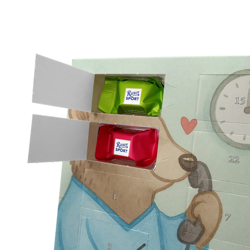 Chocolate advent calendar nursing assistant Passion Design gift, promotion, anniversary, retirement, sayings, job start, gift idea, best, farewell gift, profession, passing exam