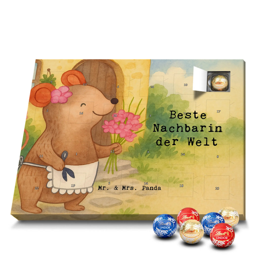Chocolate advent calendar Mouse Best neighbor in the world Design thank you, birthday, gift idea, birthday present, gift tip, make you happy, giving, for, gift, resident, Neighbor, neighbors, friend, neighborhood, friendship