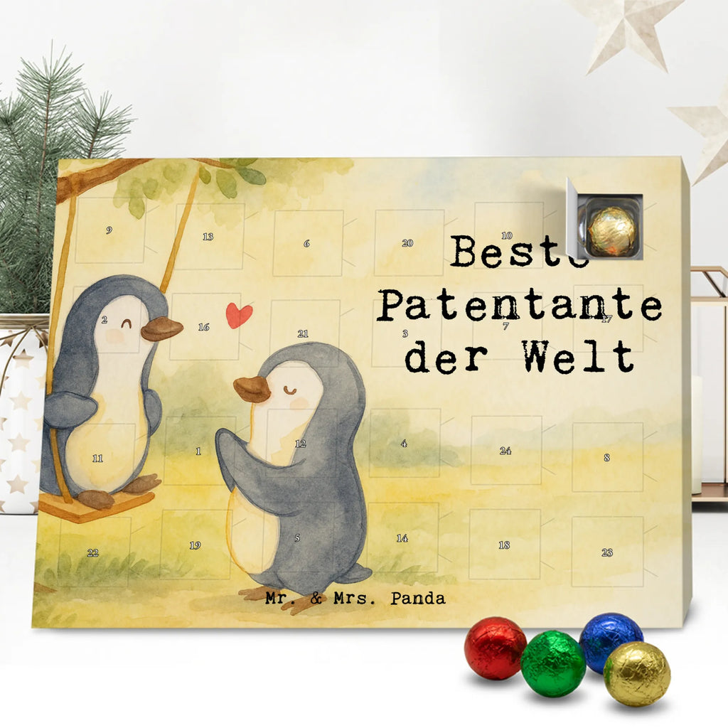 Chocolate advent calendar penguin Best godmother in the world Design thank you, birthday, gift idea, birthday present, gift tip, make you happy, giving, for, gift, niece, nephew, godfather aunt, Godmother, baptism, little thing, favorite aunt, christening partner