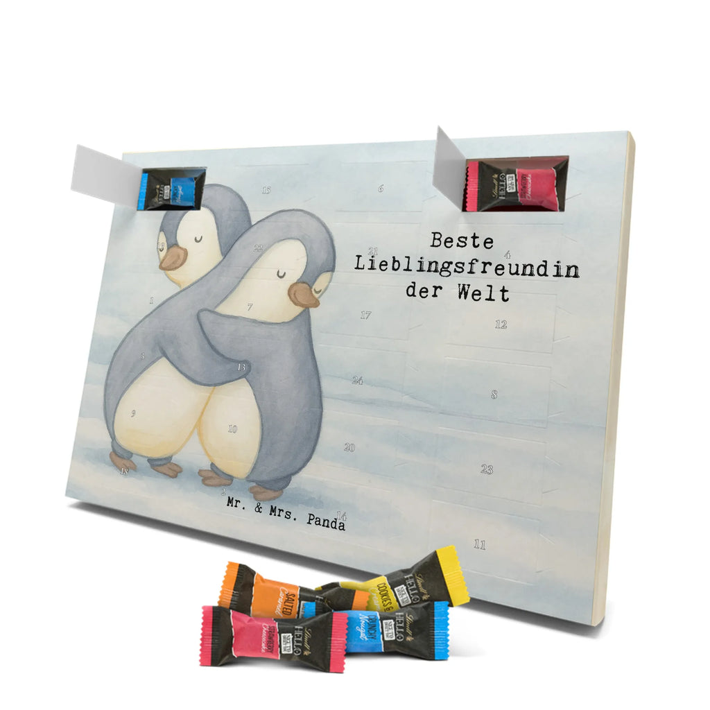 Chocolate advent calendar penguin Best favorite friend in the world Design thank you, birthday, gift idea, birthday present, gift tip, make you happy, giving, for, gift, darling, best friend, favorite person, Favorite friend, girlfriend, heart