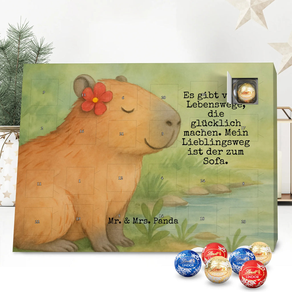 Chocolate advent calendar Capybara flower Design gift ideas, gifts, card, animal lover, special gifts, good mood, funny sayings, hand drawn, cute animal motives, cute, small animals
