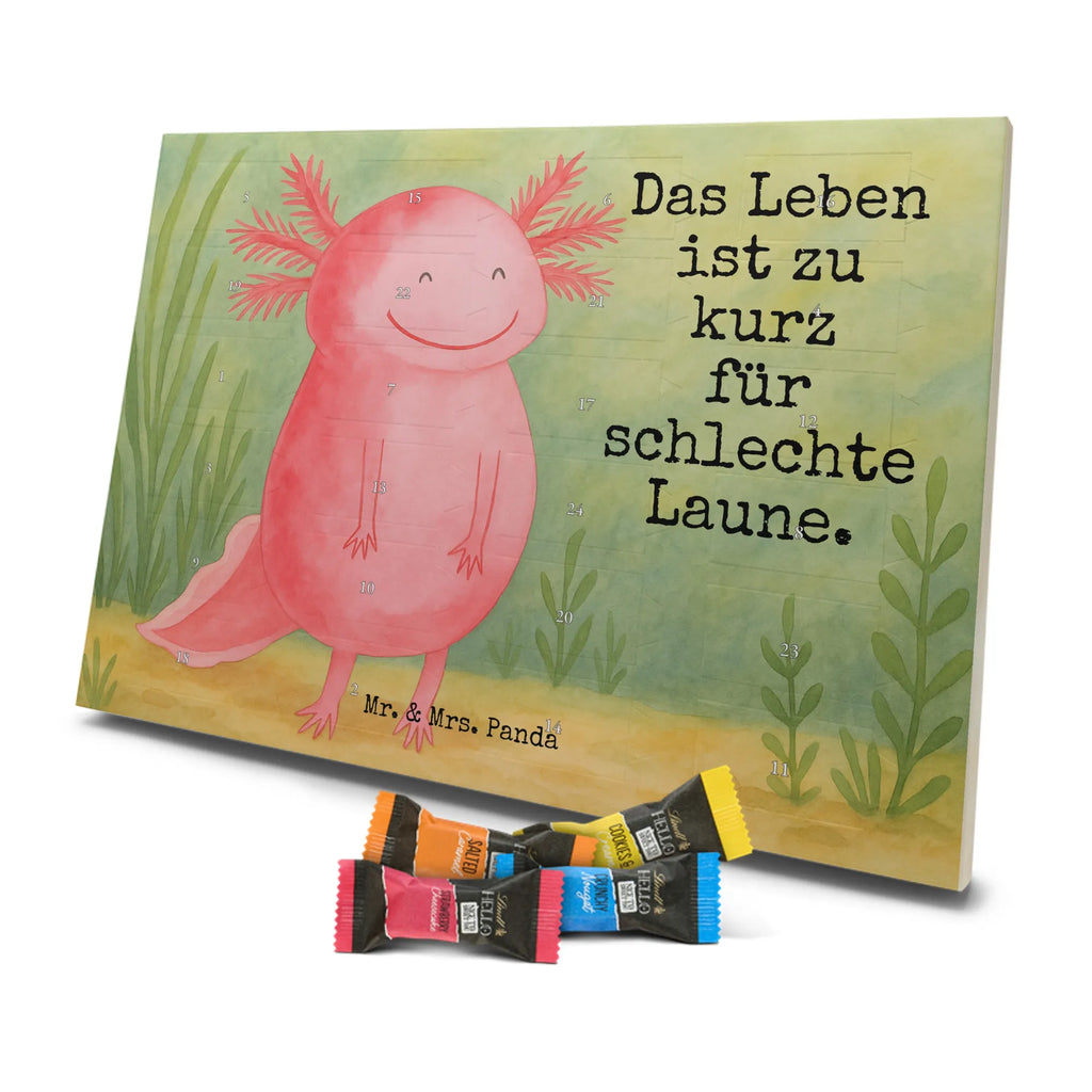 Chocolate advent calendar axolotl Happy Design Axelotl, marine animals, Mexican walking fish, salamander, good mood, tail, amphibian