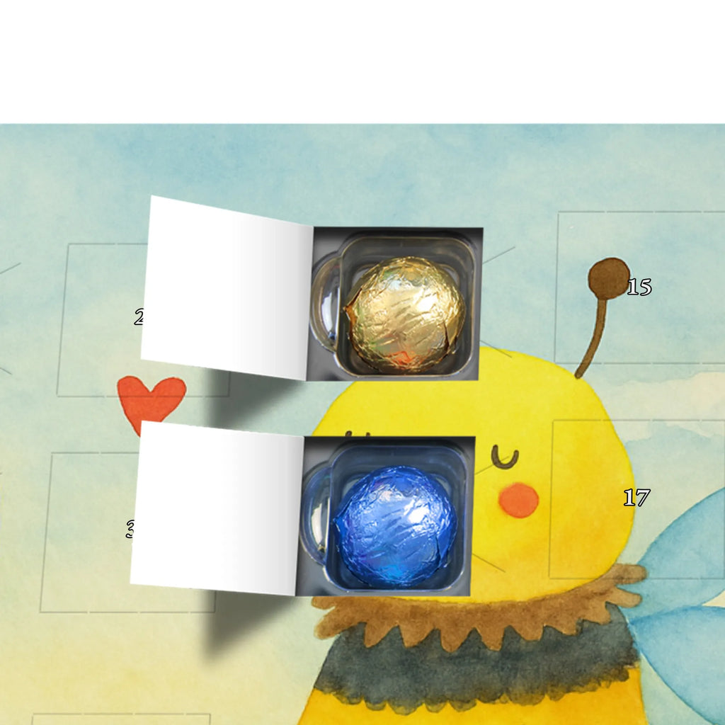Chocolate advent calendar bee In love Design wasp, bumblebee