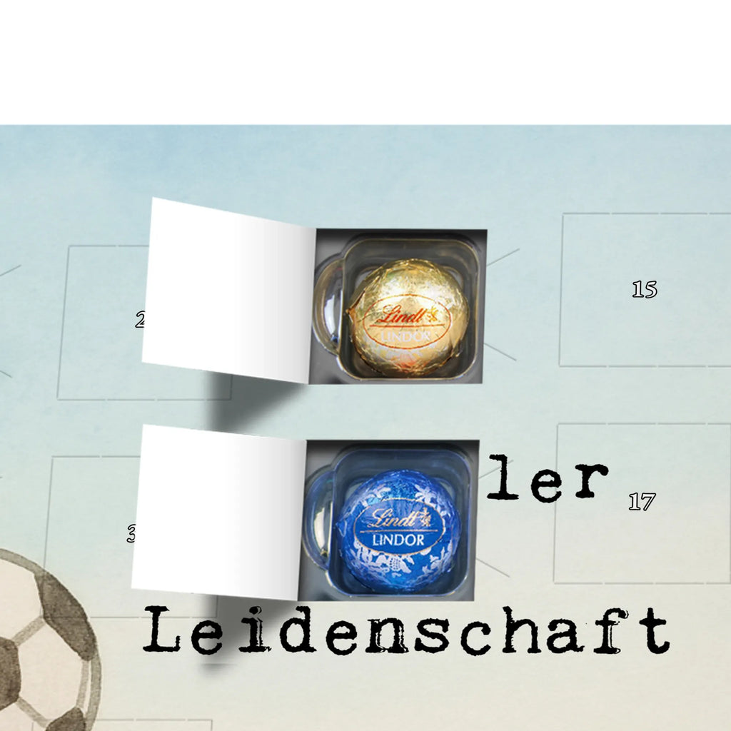 Chocolate advent calendar soccer player Passion Design gift, promotion, anniversary, retirement, sayings, job start, gift idea, best, farewell gift, profession, passing exam