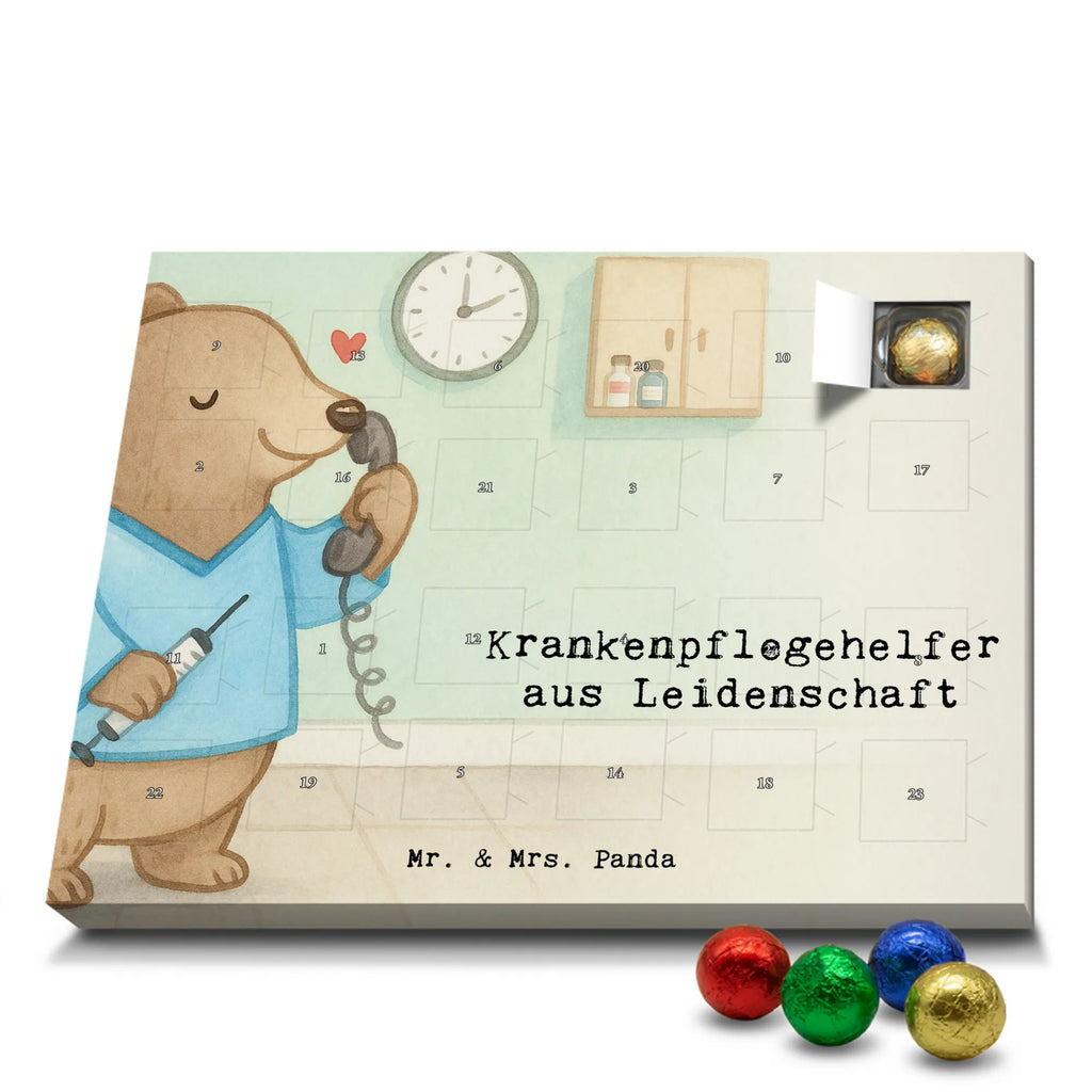 Chocolate advent calendar nursing assistant Passion Design gift, promotion, anniversary, retirement, sayings, job start, gift idea, best, farewell gift, profession, passing exam