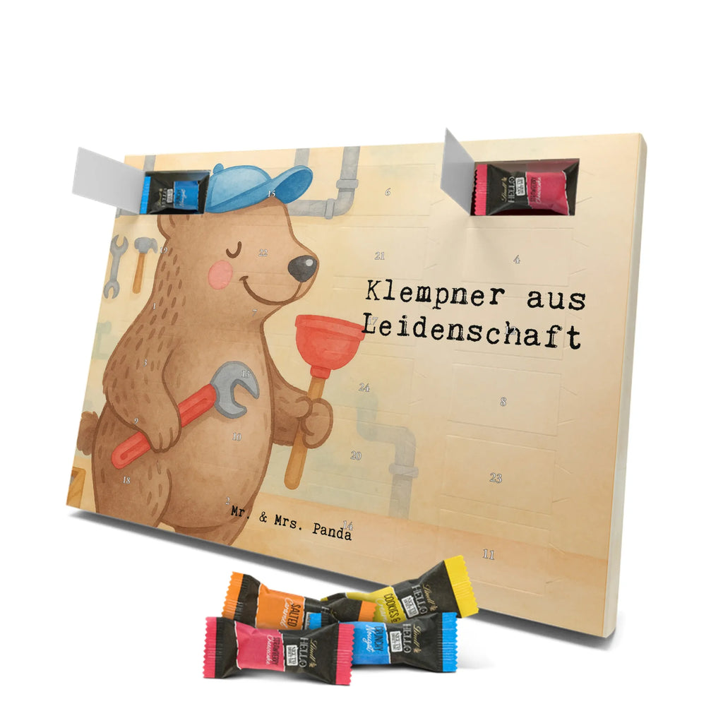 Chocolate advent calendar Plumber Passion Design gift, promotion, anniversary, retirement, sayings, job start, gift idea, best, farewell gift, profession, passing exam