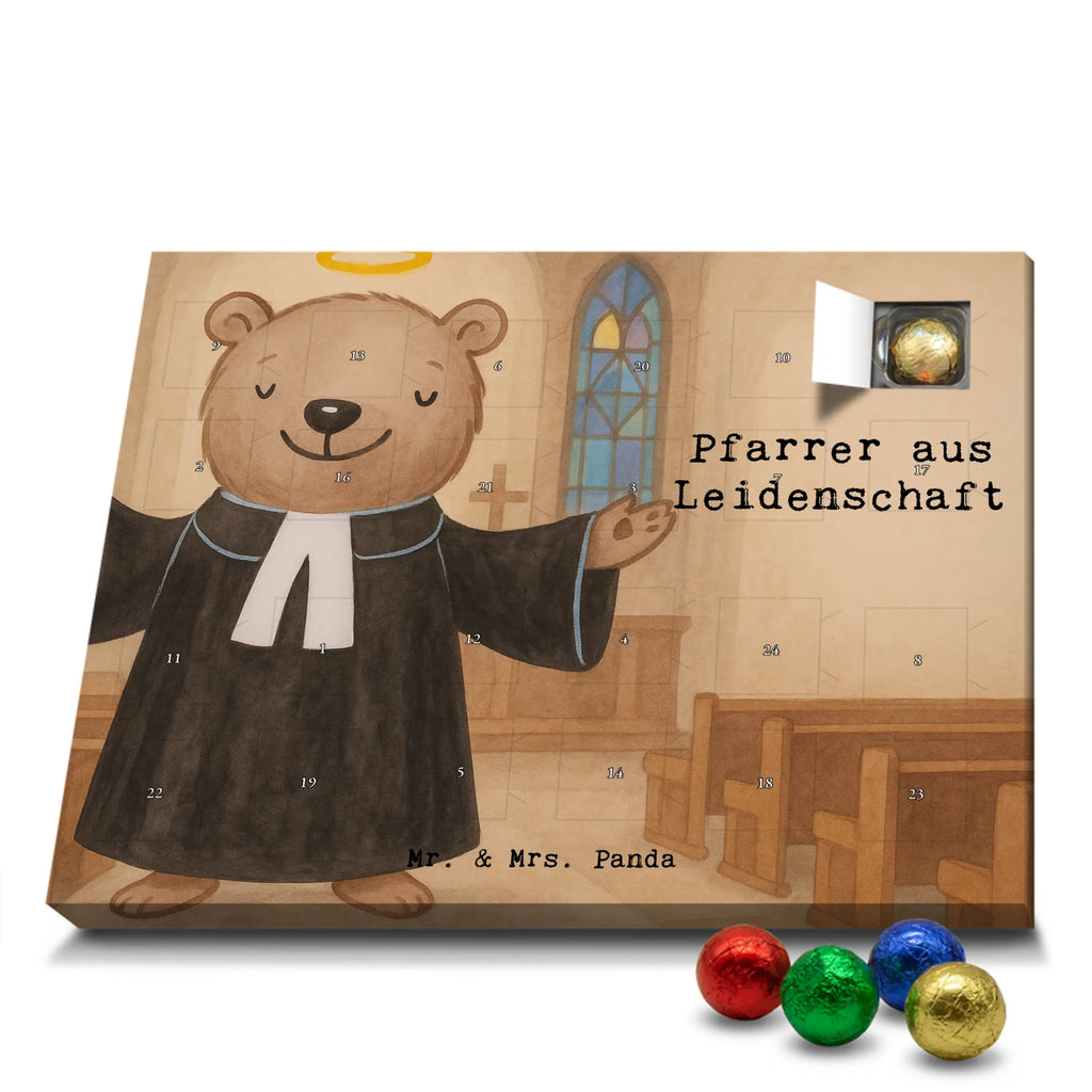 Chocolate advent calendar Pastor Passion Design gift, promotion, anniversary, retirement, sayings, job start, gift idea, best, farewell gift, profession, passing exam