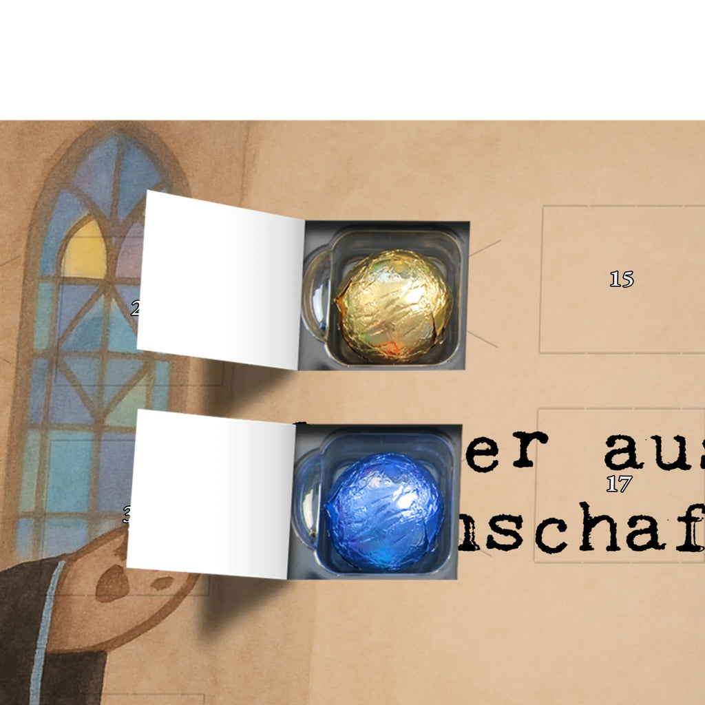 Chocolate advent calendar Pastor Passion Design gift, promotion, anniversary, retirement, sayings, job start, gift idea, best, farewell gift, profession, passing exam