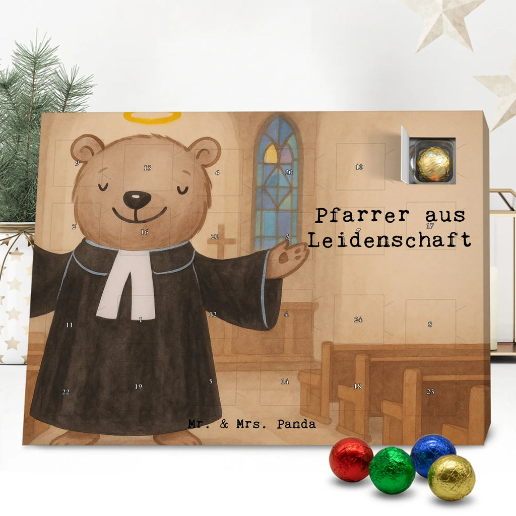 Chocolate advent calendar Pastor Passion Design gift, promotion, anniversary, retirement, sayings, job start, gift idea, best, farewell gift, profession, passing exam