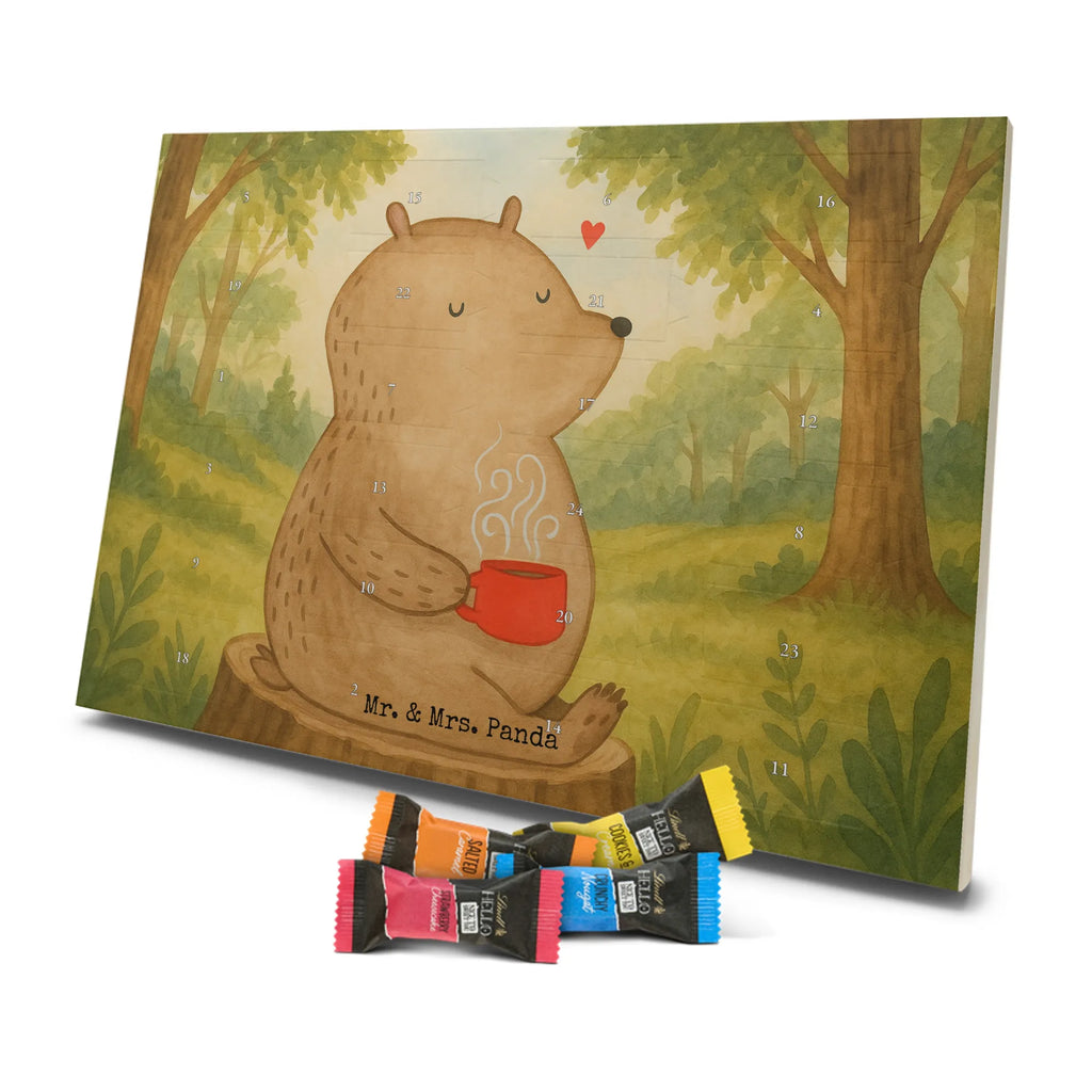 Chocolate advent calendar bear Coffee Design teddy bear, cuddly toy, conquer the world, morning routine, bears, save the world, good morning