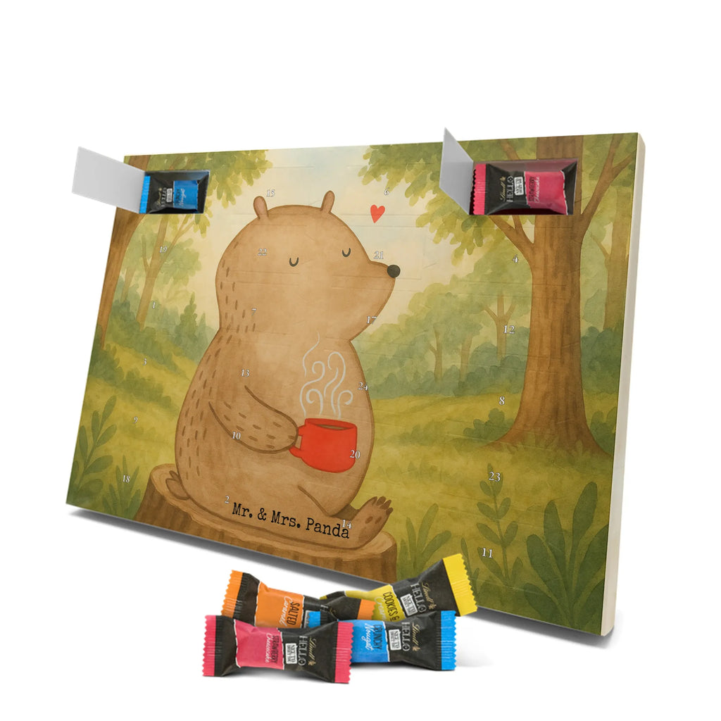 Chocolate advent calendar bear Coffee Design teddy bear, cuddly toy, conquer the world, morning routine, bears, save the world, good morning