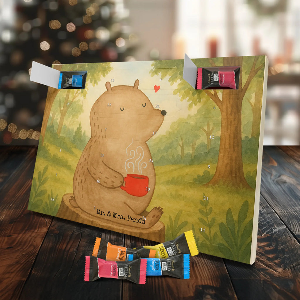 Chocolate advent calendar bear Coffee Design teddy bear, cuddly toy, conquer the world, morning routine, bears, save the world, good morning