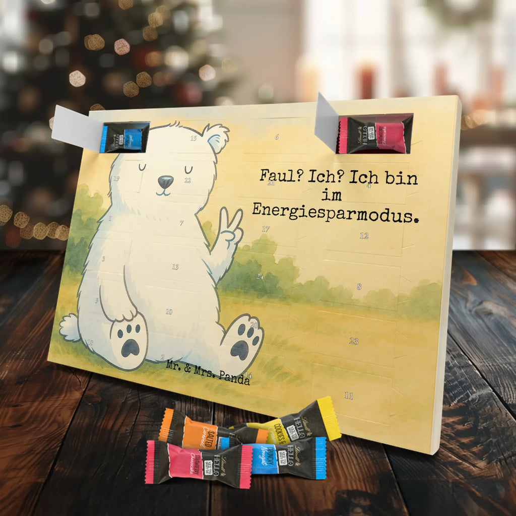 Chocolate advent calendar Icebear Lazy Design teddy bear, cuddly toy, office job, lazy, North Pole, work, relaxing, workplace, Polar bear