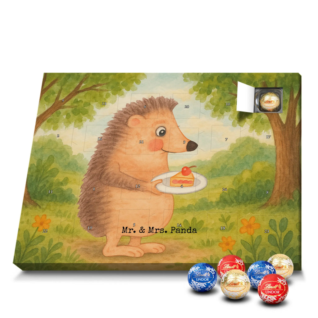 Chocolate advent calendar Hedgehog piece of cake Design card, gift ideas, gifts, small animals, cute, cute animal motives, hand drawn, funny sayings, good mood, special gifts, animal lover, baking gift, food saying, bake cake, birthday cake, invitation party, cake