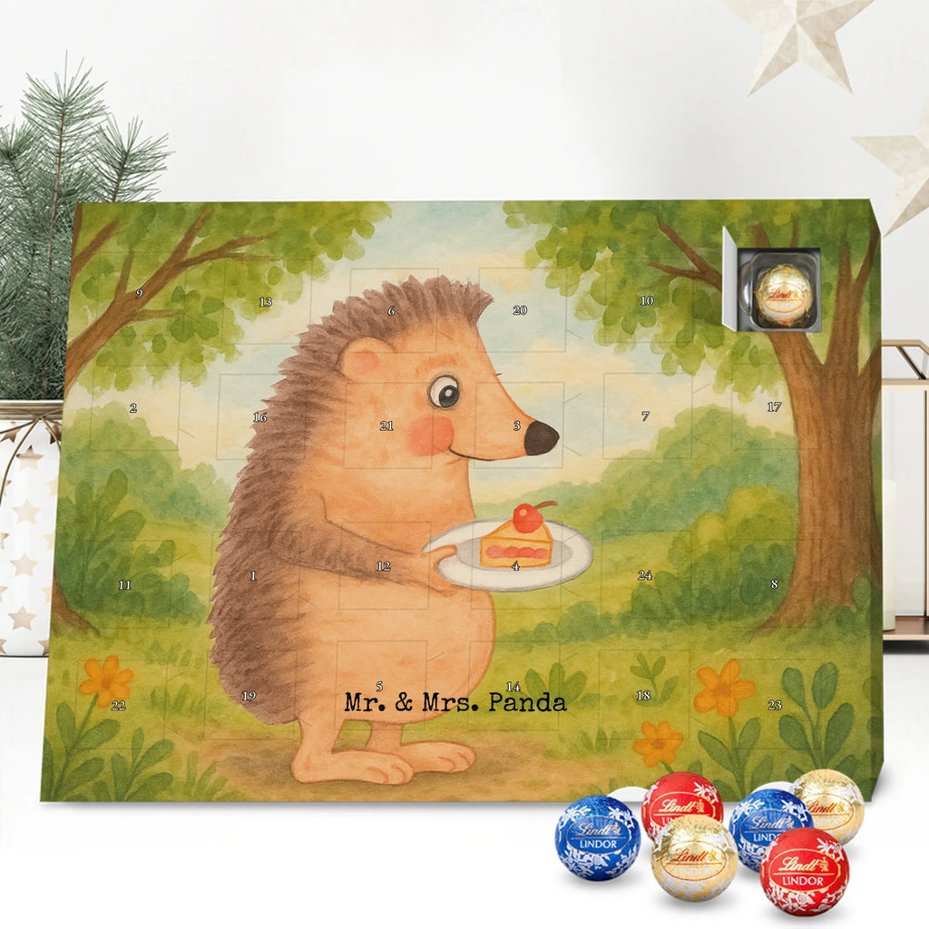 Chocolate advent calendar Hedgehog piece of cake Design card, gift ideas, gifts, small animals, cute, cute animal motives, hand drawn, funny sayings, good mood, special gifts, animal lover, baking gift, food saying, bake cake, birthday cake, invitation party, cake