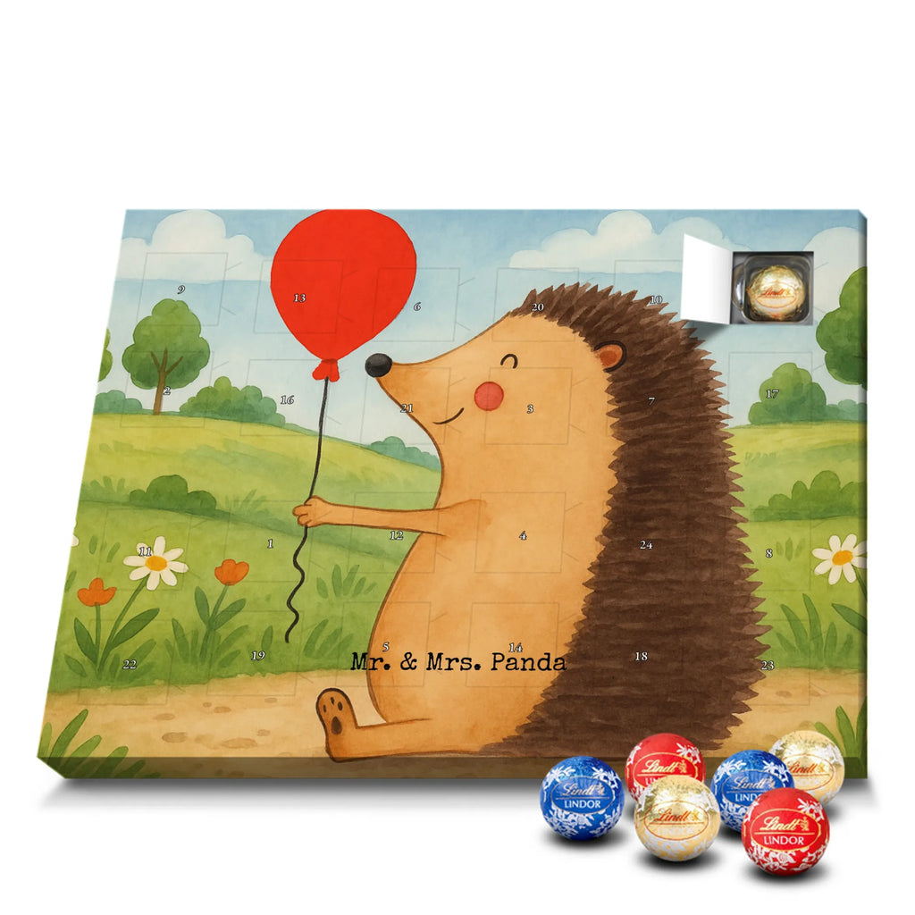 Chocolate advent calendar Hedgehog balloon Design card, gift ideas, gifts, small animals, cute, cute animal motives, hand drawn, funny sayings, good mood, special gifts, animal lover, Balloon, Birthday, Birthday Child