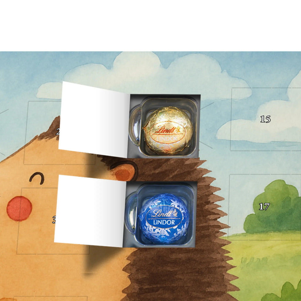 Chocolate advent calendar Hedgehog balloon Design card, gift ideas, gifts, small animals, cute, cute animal motives, hand drawn, funny sayings, good mood, special gifts, animal lover, Balloon, Birthday, Birthday Child