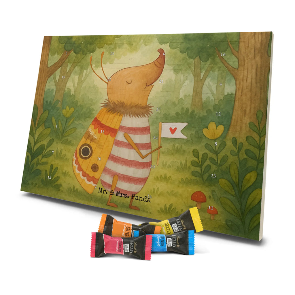 Chocolate advent calendar Moth flag Design card, gift ideas, gifts, small animals, cute, cute animal motives, hand drawn, funny sayings, good mood, special gifts, animal lover, Kitchen decoration, How much does the world cost, Moth, Beetle, Saying funny