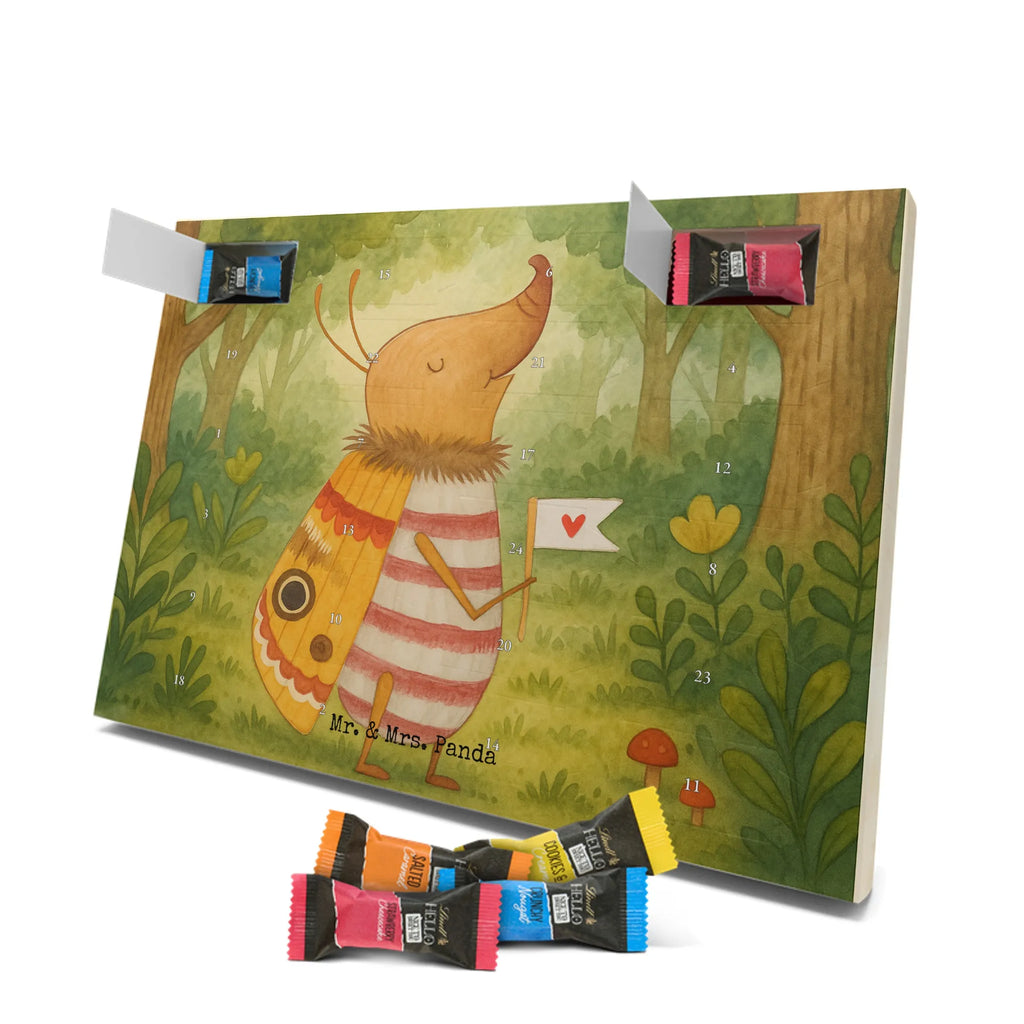 Chocolate advent calendar Moth flag Design card, gift ideas, gifts, small animals, cute, cute animal motives, hand drawn, funny sayings, good mood, special gifts, animal lover, Kitchen decoration, How much does the world cost, Moth, Beetle, Saying funny