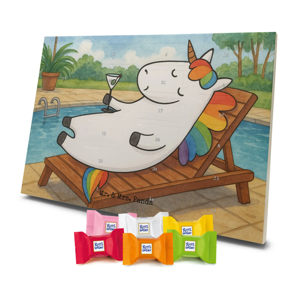 Chocolate advent calendar unicorn cocktail Design girlfriend present, girlfriend gift, birthday, fun, champagne, celebrating