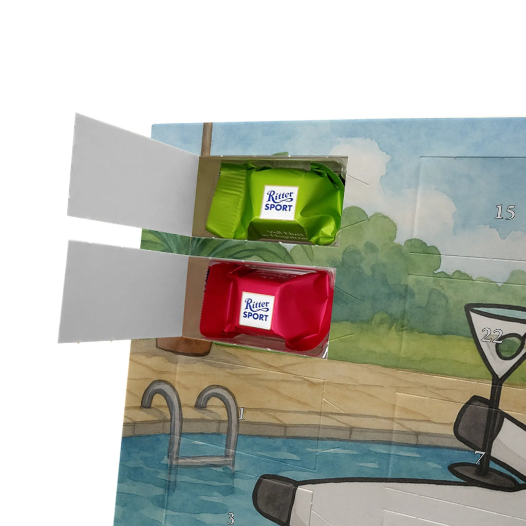 Chocolate advent calendar unicorn cocktail Design girlfriend present, girlfriend gift, birthday, fun, champagne, celebrating