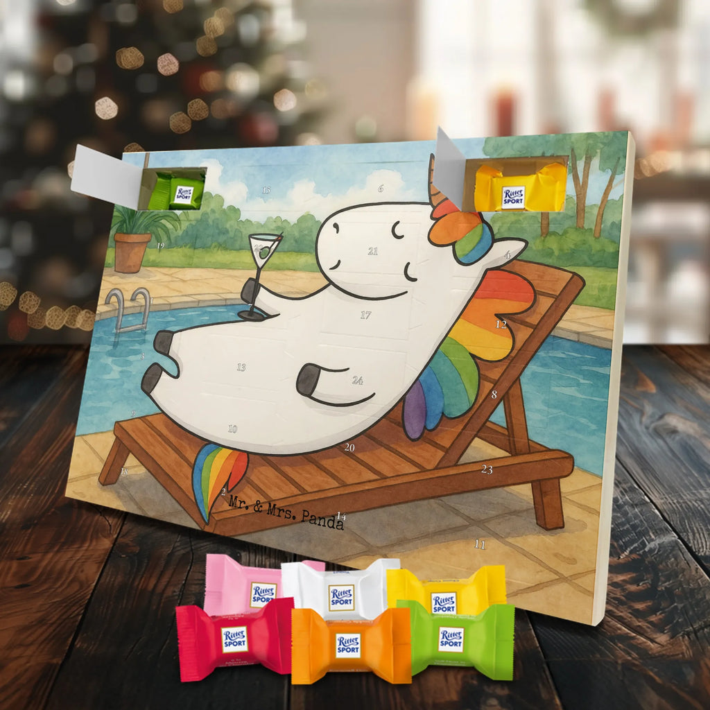 Chocolate advent calendar unicorn cocktail Design girlfriend present, girlfriend gift, birthday, fun, champagne, celebrating