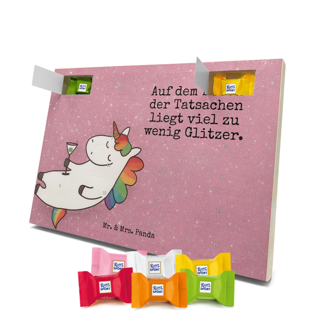 Chocolate advent calendar unicorn cocktail Design girlfriend present, girlfriend gift, birthday, fun, champagne, celebrating