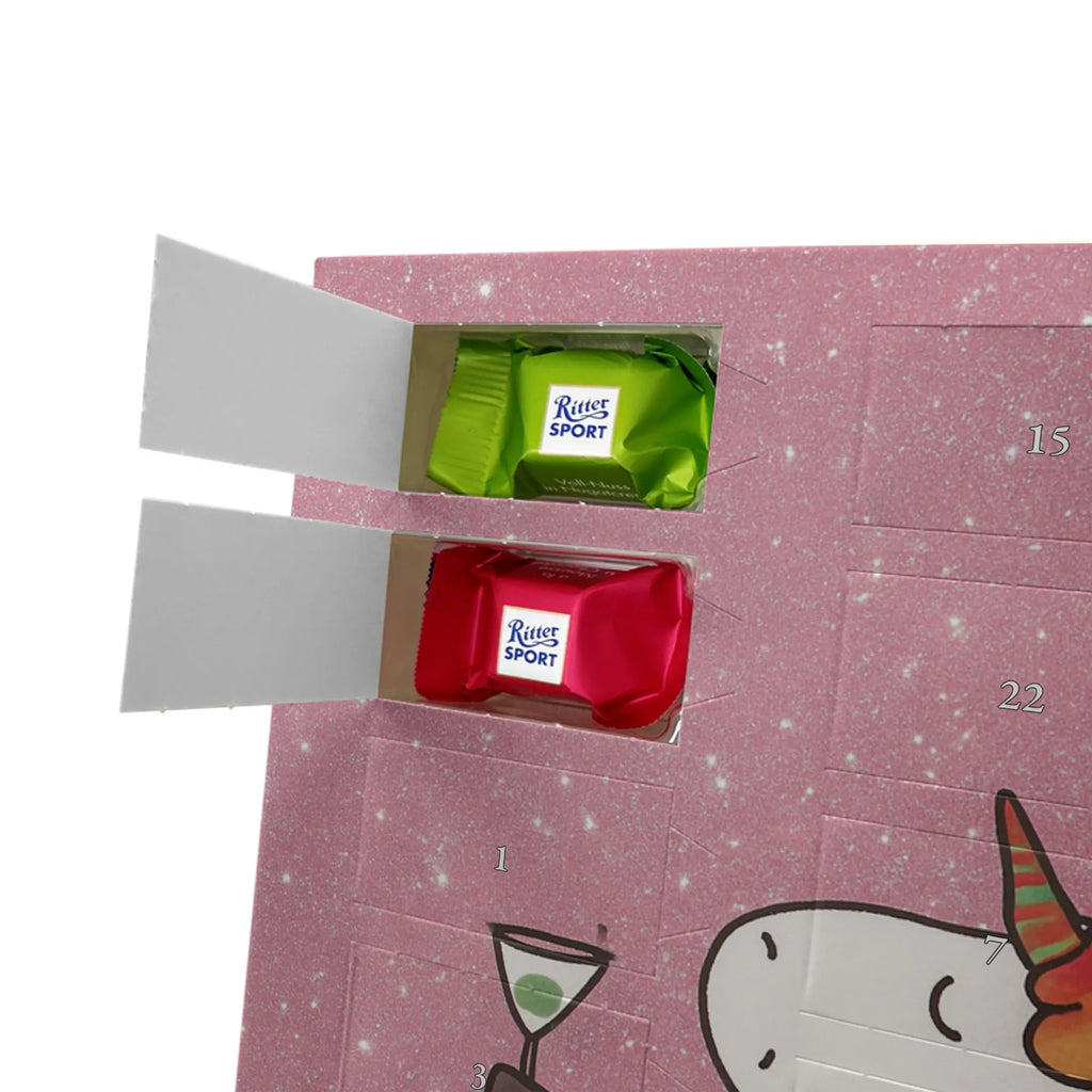 Chocolate advent calendar unicorn cocktail Design girlfriend present, girlfriend gift, birthday, fun, champagne, celebrating