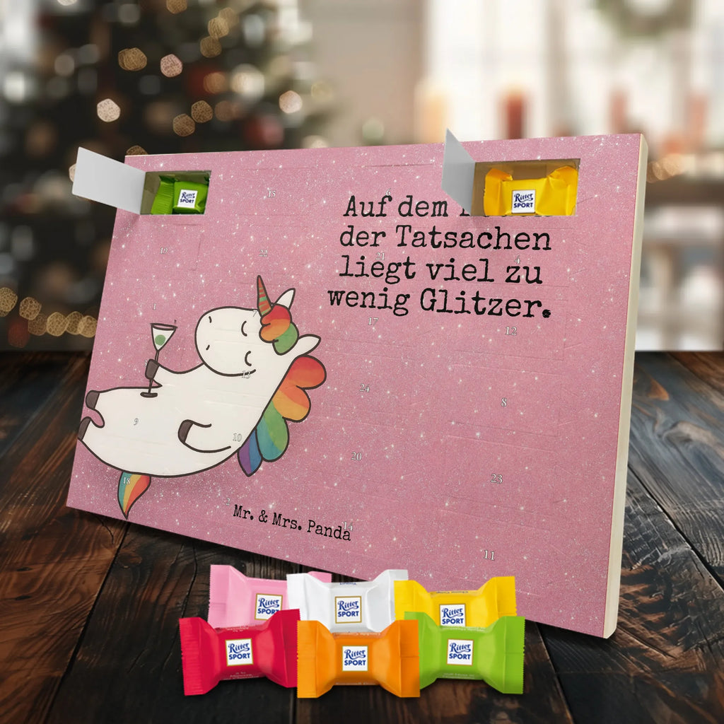 Chocolate advent calendar unicorn cocktail Design girlfriend present, girlfriend gift, birthday, fun, champagne, celebrating