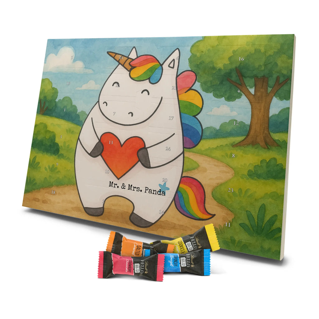 Chocolate advent calendar unicorn Heart Design different, heart, girlfriend present, girlfriend gift, bad girl, evil