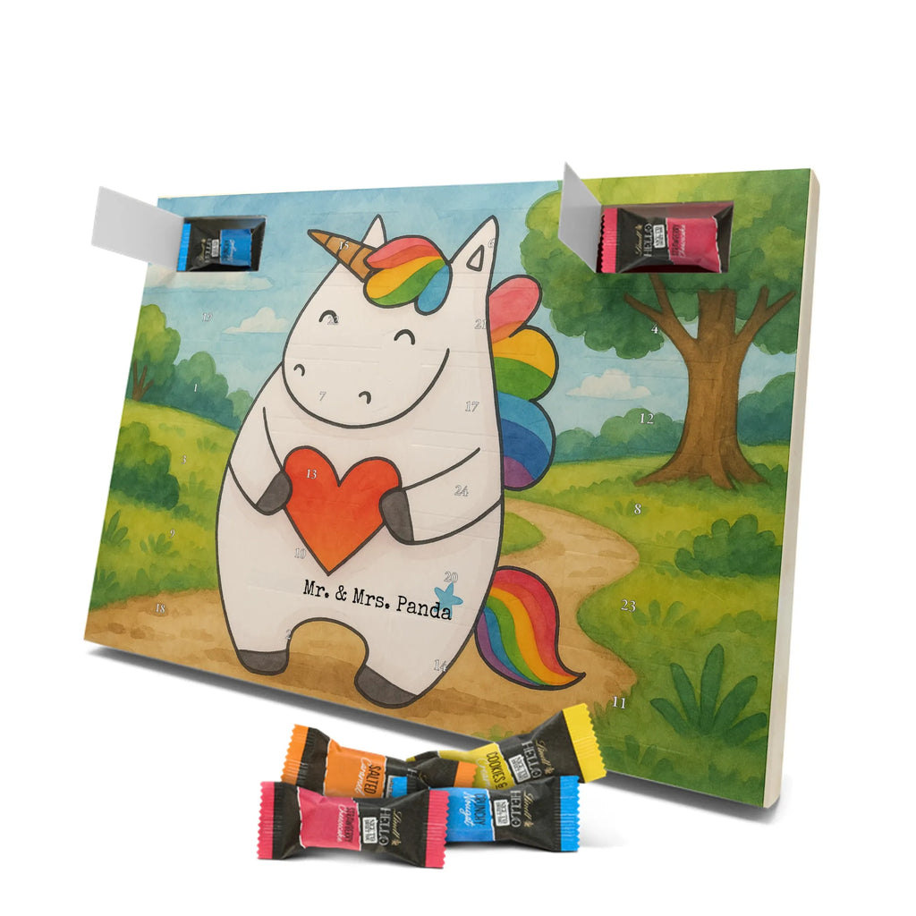 Chocolate advent calendar unicorn Heart Design different, heart, girlfriend present, girlfriend gift, bad girl, evil
