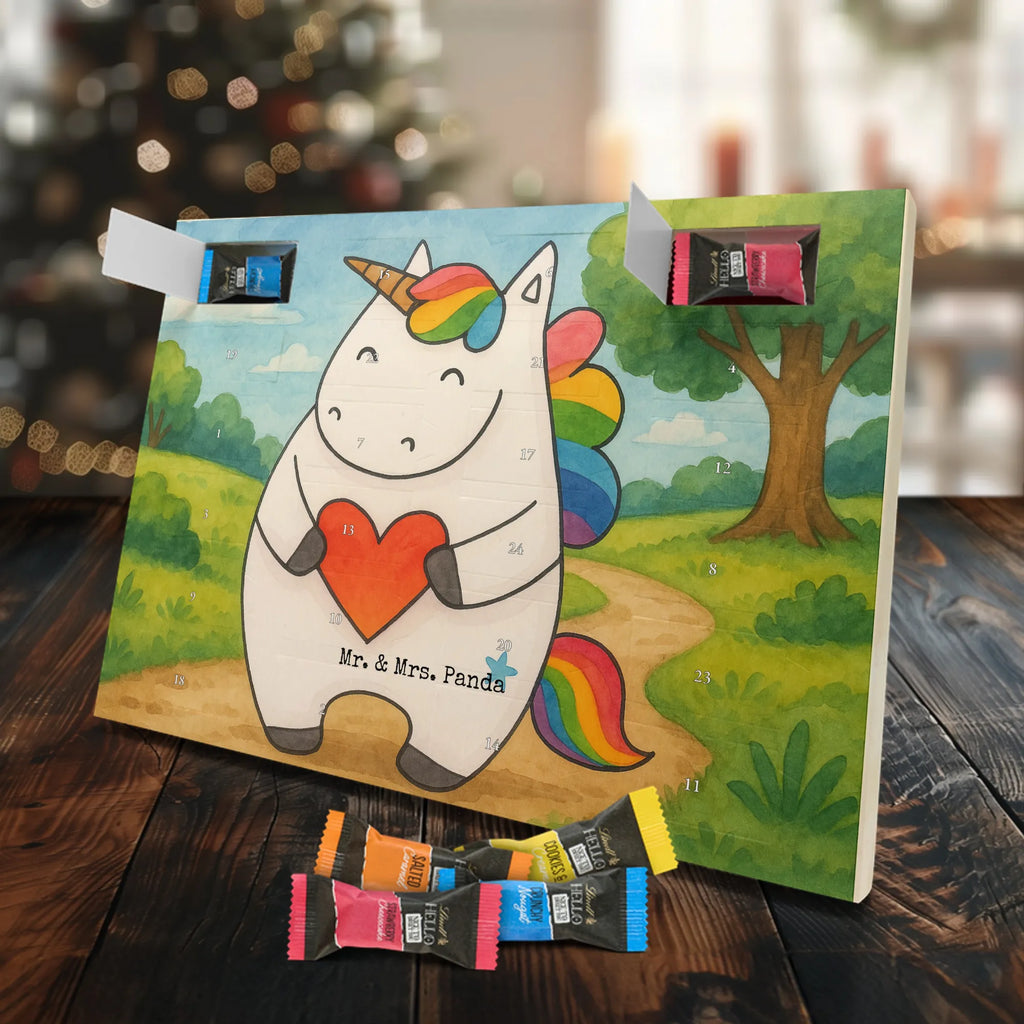 Chocolate advent calendar unicorn Heart Design different, heart, girlfriend present, girlfriend gift, bad girl, evil