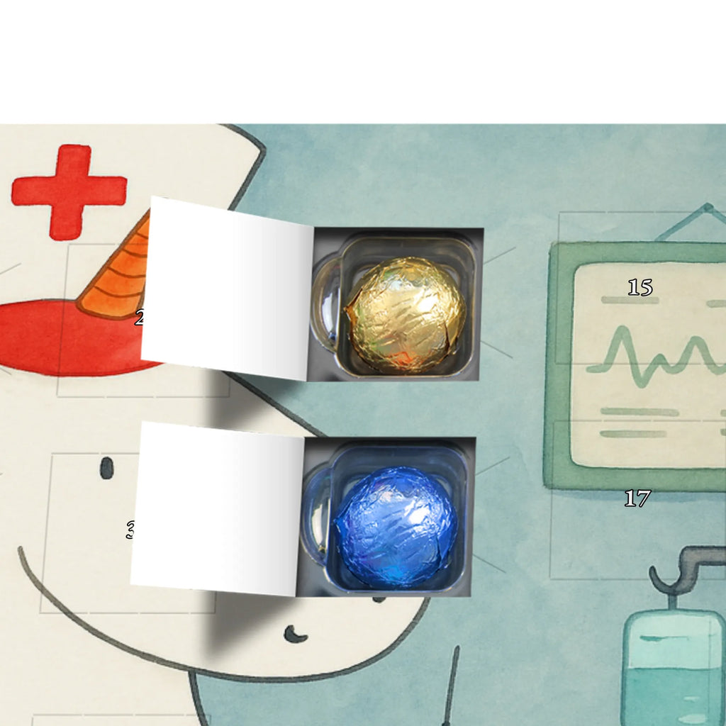 Chocolate advent calendar unicorn Nurse Design doctor gift, nurse thank you, hospital, nurse gift