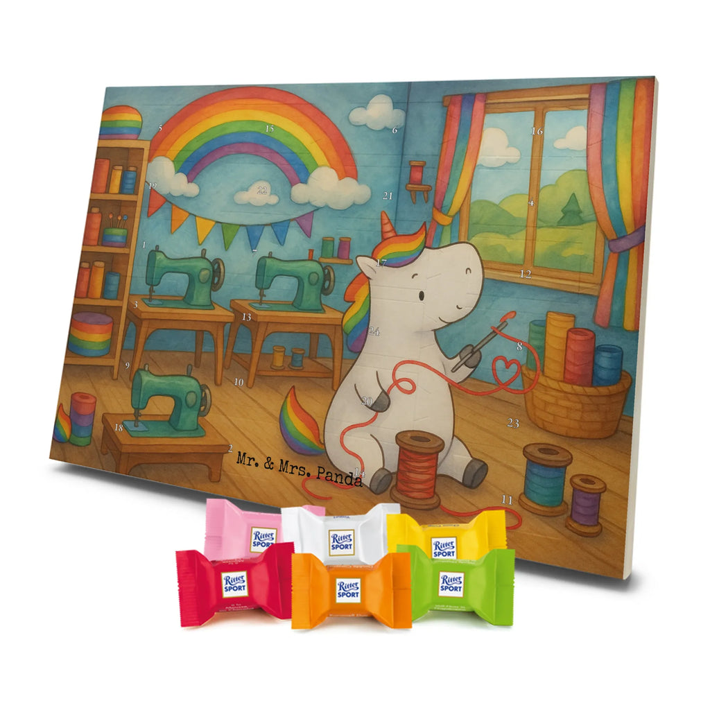 Chocolate advent calendar unicorn seamstress Design seamstress present, knitting, sew, sewing room, girlfriend, crochet, tinkering, seamstress gift