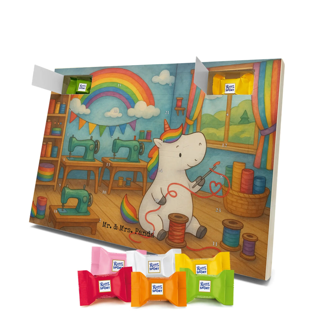 Chocolate advent calendar unicorn seamstress Design seamstress present, knitting, sew, sewing room, girlfriend, crochet, tinkering, seamstress gift