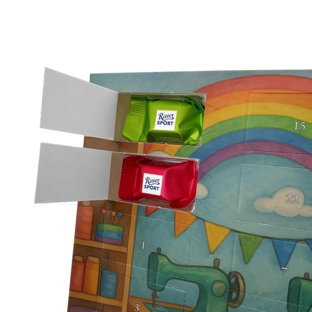 Chocolate advent calendar unicorn seamstress Design seamstress present, knitting, sew, sewing room, girlfriend, crochet, tinkering, seamstress gift