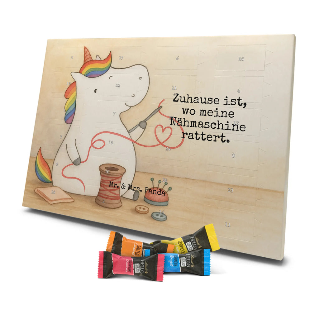 Chocolate advent calendar unicorn seamstress Design seamstress present, knitting, sew, sewing room, girlfriend, crochet, tinkering, seamstress gift