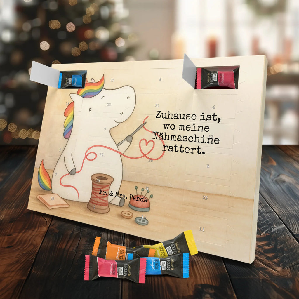 Chocolate advent calendar unicorn seamstress Design seamstress present, knitting, sew, sewing room, girlfriend, crochet, tinkering, seamstress gift