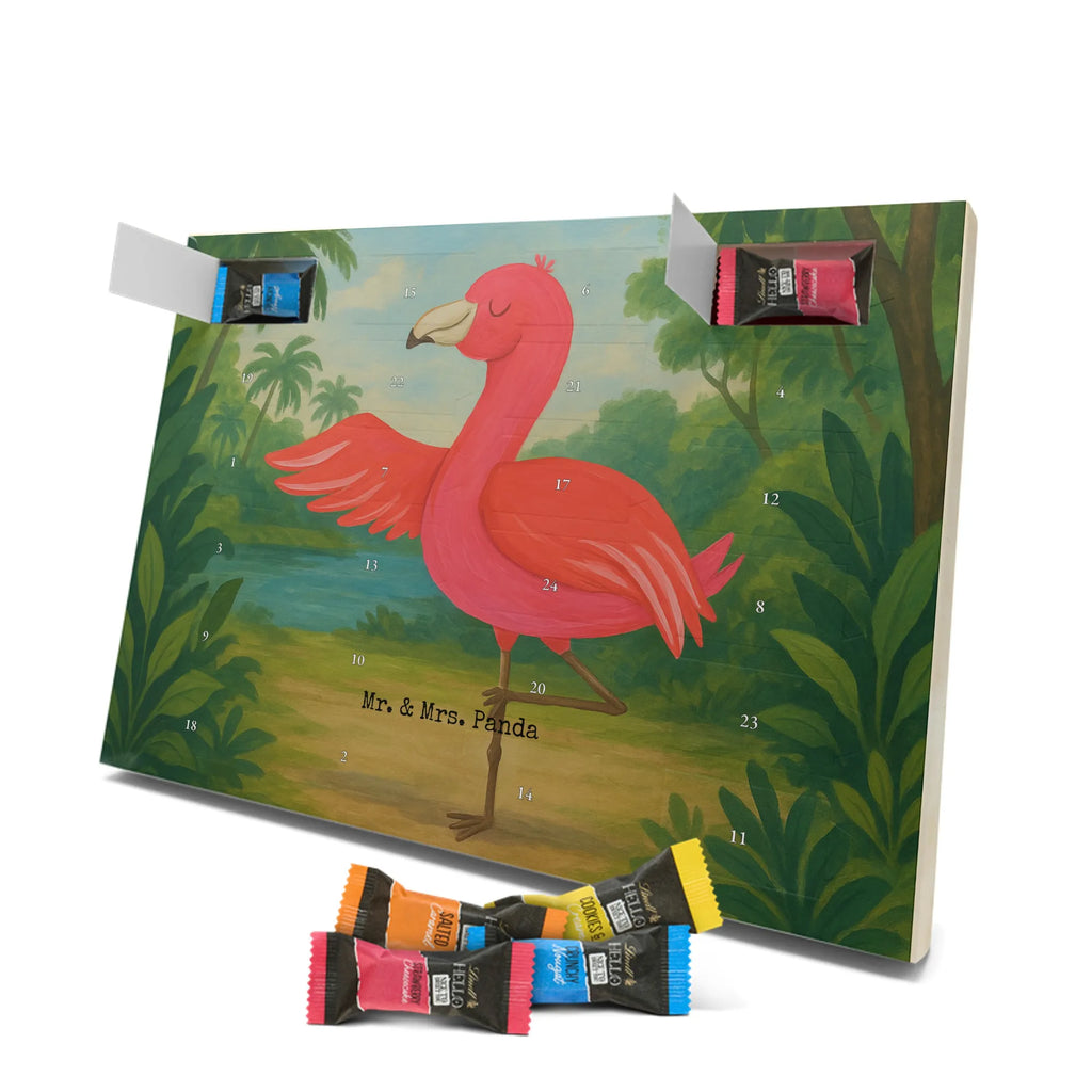 Chocolate advent calendar flamingo yoga Design children, gifts, gift idea, funny sayings, pink bird, bird of paradise, red, flamingo decoration, gift pink, adults, flamingo fans, vacation, unusual gifts in pink, pink gifts, girls gifts, small gifts, Caribbean feeling, relaxation, mindfulness, yoga exercise, bird, agitation, deep relaxation, anger