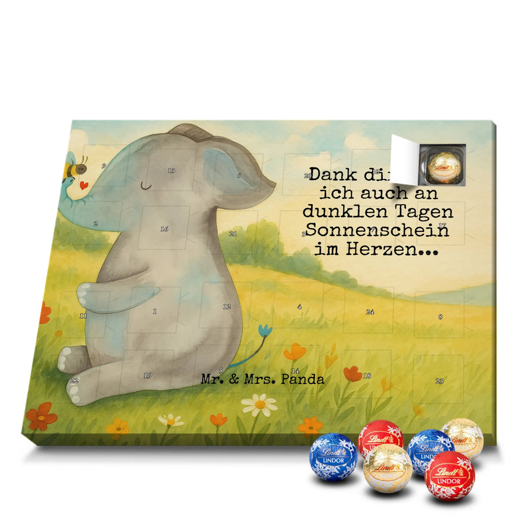 Chocolate advent calendar elephant bee Design card, gift ideas, gifts, small animals, cute, cute animal motives, hand drawn, funny sayings, good mood, special gifts, animal lover, anniversary, wedding gift, proof of love, marriage proposal, love saying, elephant, love gift