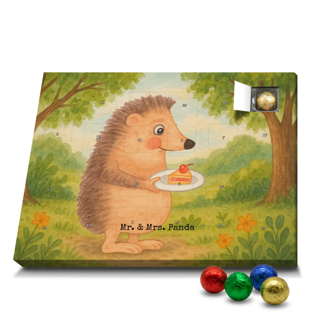 Chocolate advent calendar Hedgehog piece of cake Design card, gift ideas, gifts, small animals, cute, cute animal motives, hand drawn, funny sayings, good mood, special gifts, animal lover, baking gift, food saying, bake cake, birthday cake, invitation party, cake