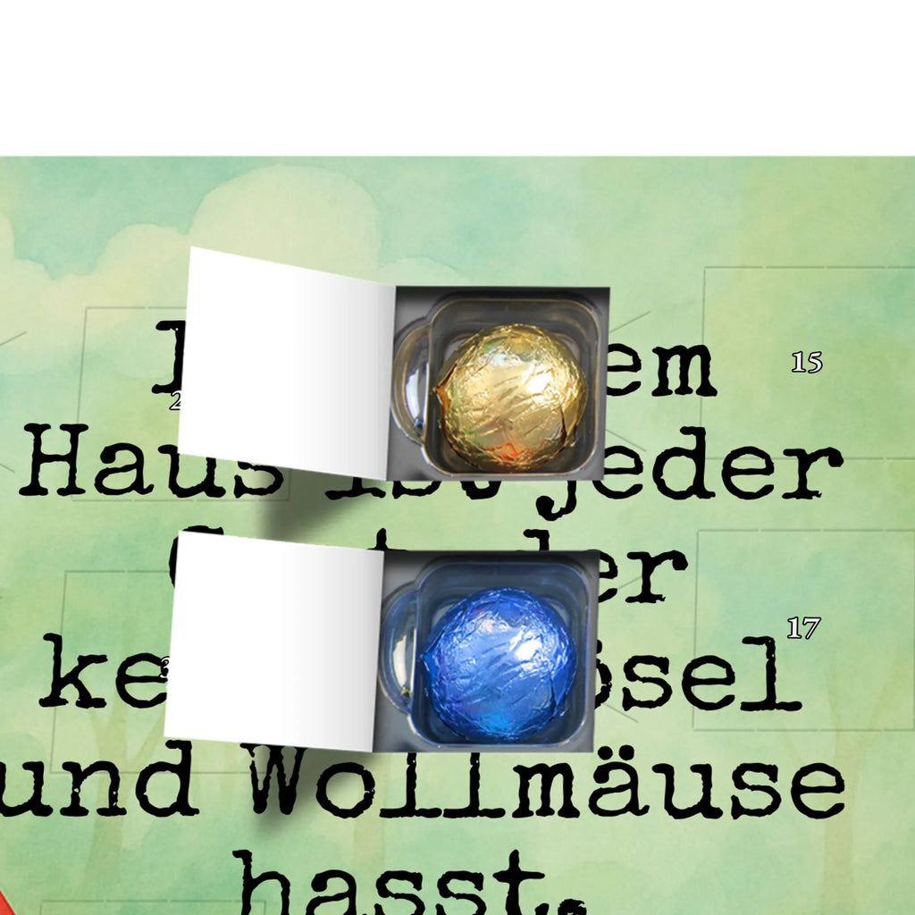 Chocolate advent calendar ladybug toadstool Design card, gift ideas, gifts, small animals, cute, cute animal motives, hand drawn, funny sayings, good mood, special gifts, animal lover, house of fleshy fungi, flat, toadstool, ladybird, at home